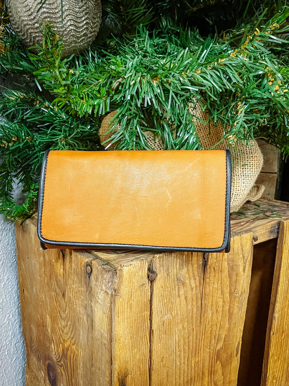Cognac Leather Willow Wallet Small