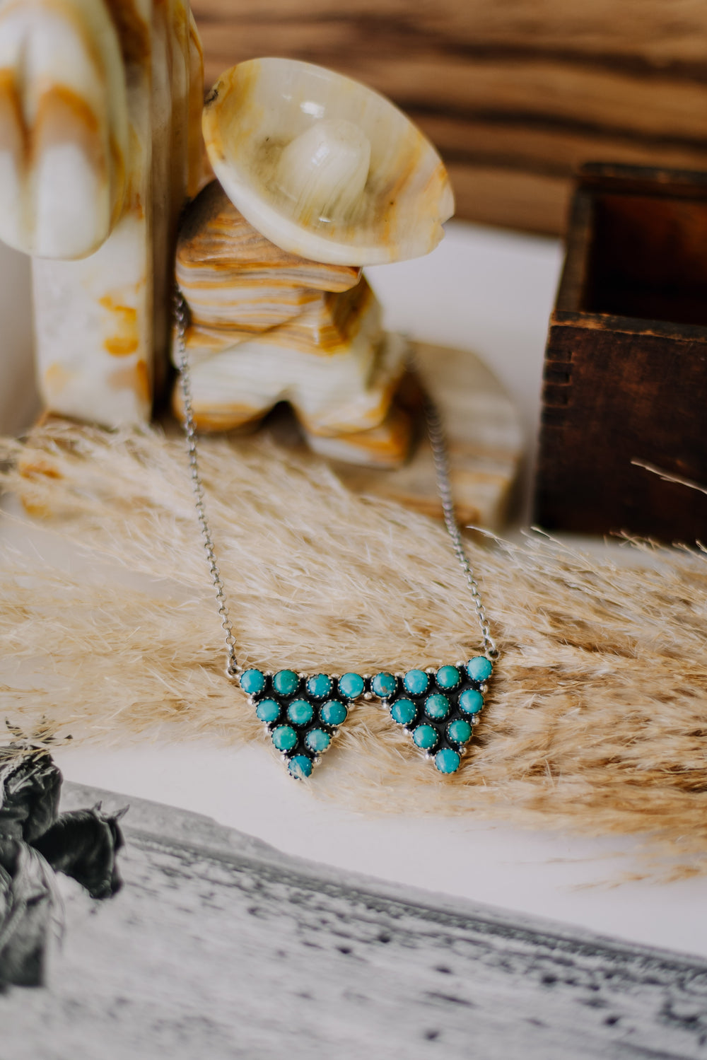 Dottie Collar Tip Turquoise Necklace