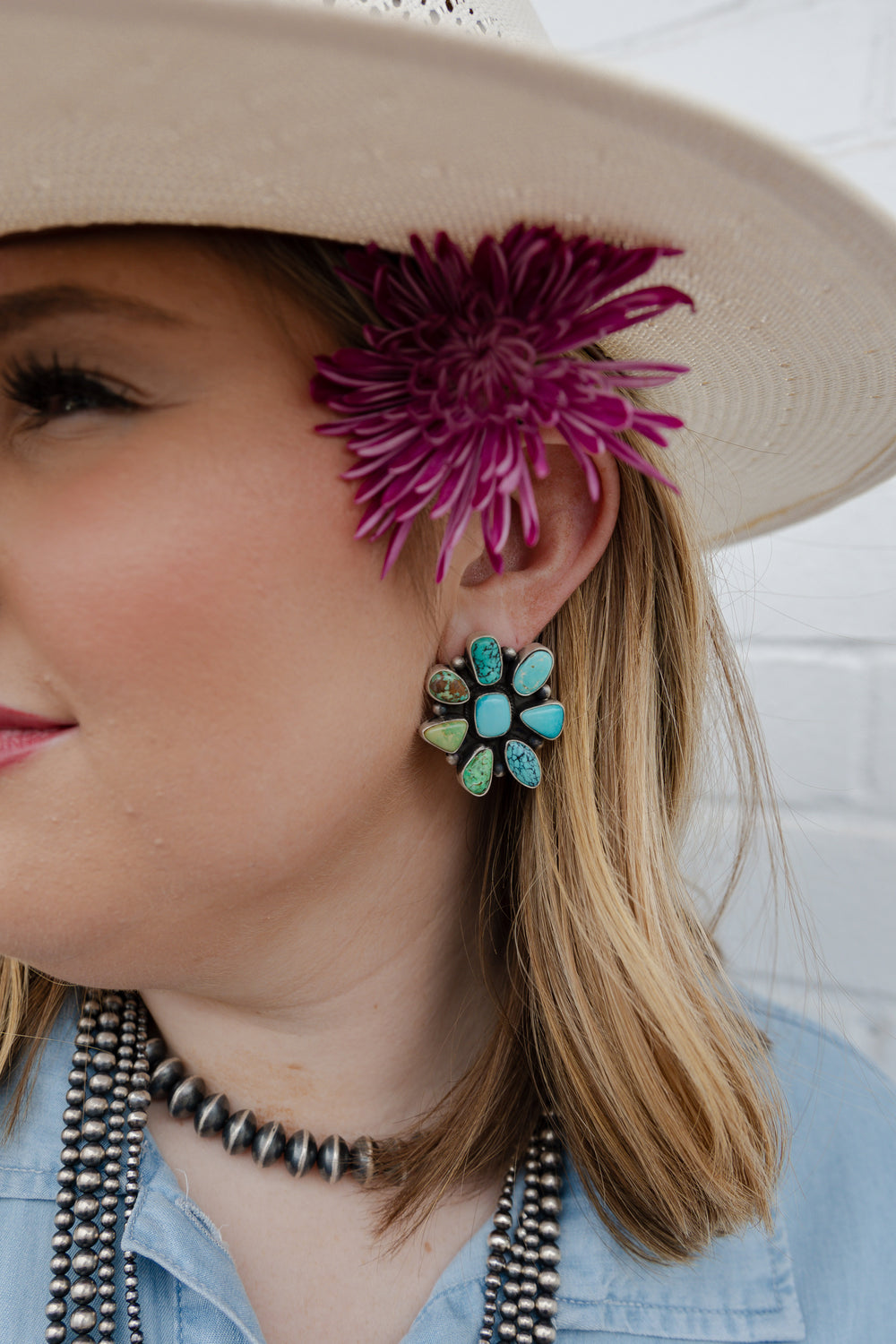 The Canyon Turquoise Cluster Earrings 1.0