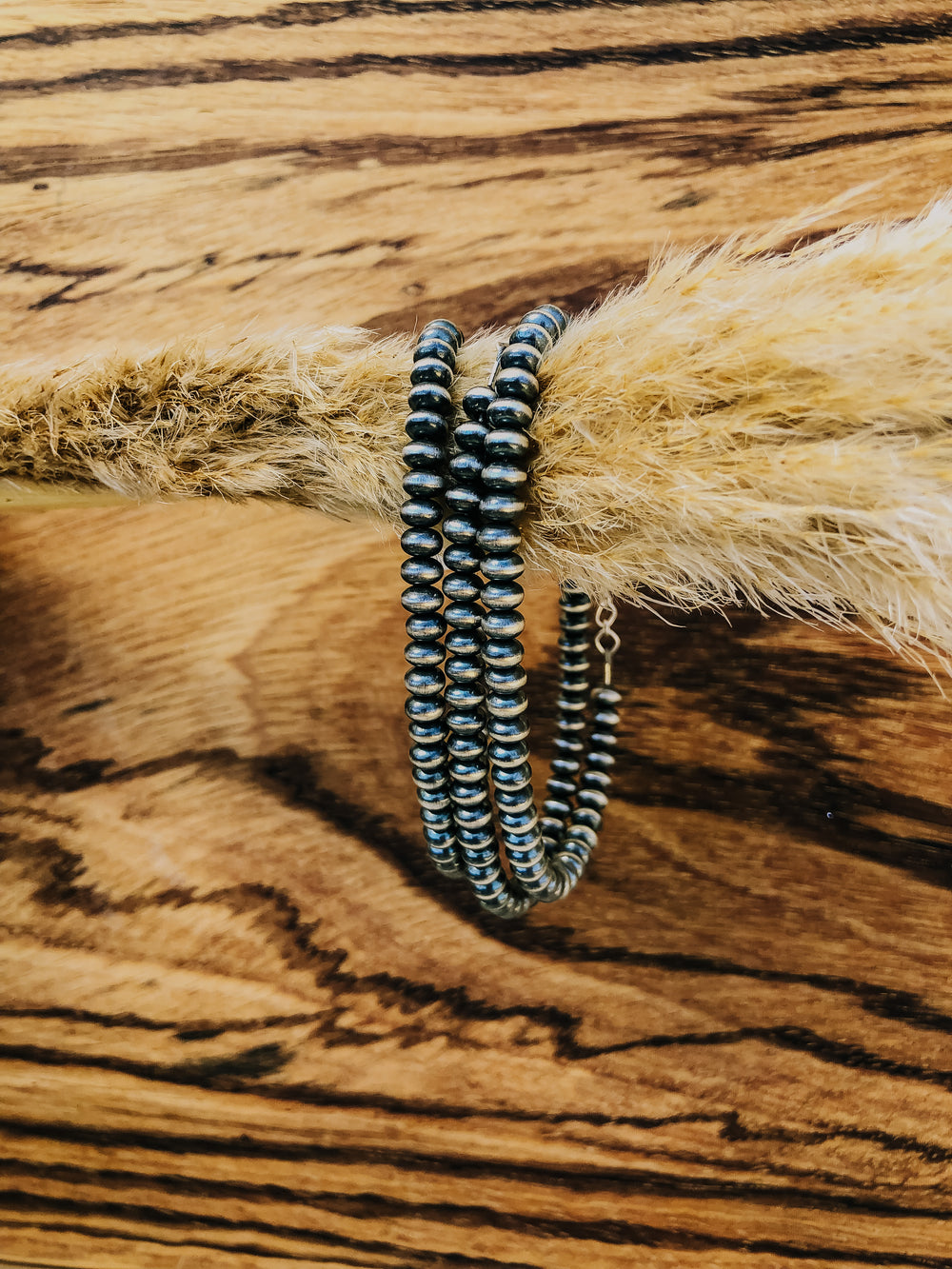 5.5mm Saucer Navajo Pearl Bracelet Adjustable