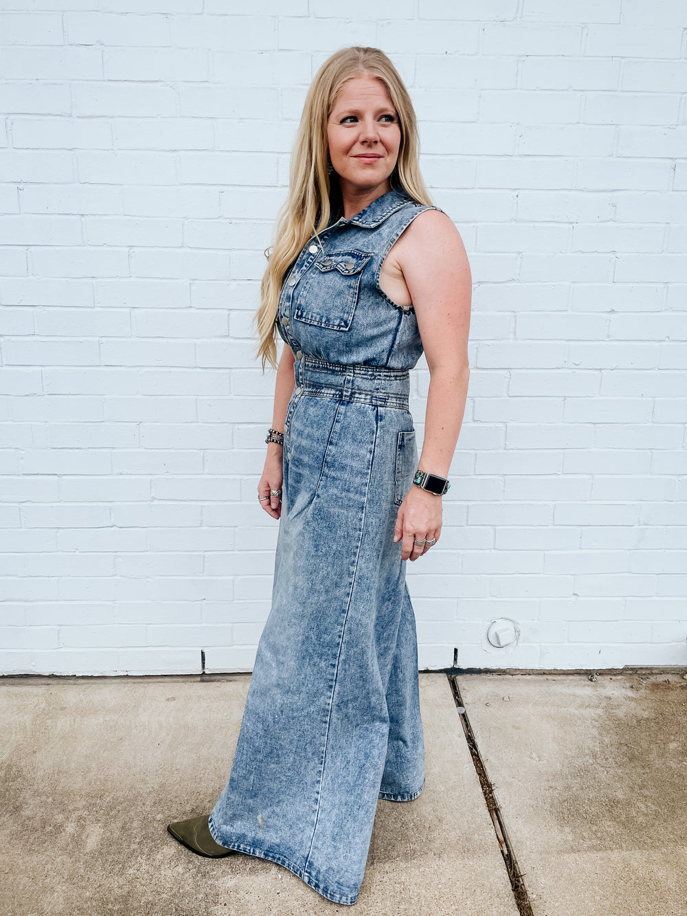 Riveter Wide Leg Jumpsuit