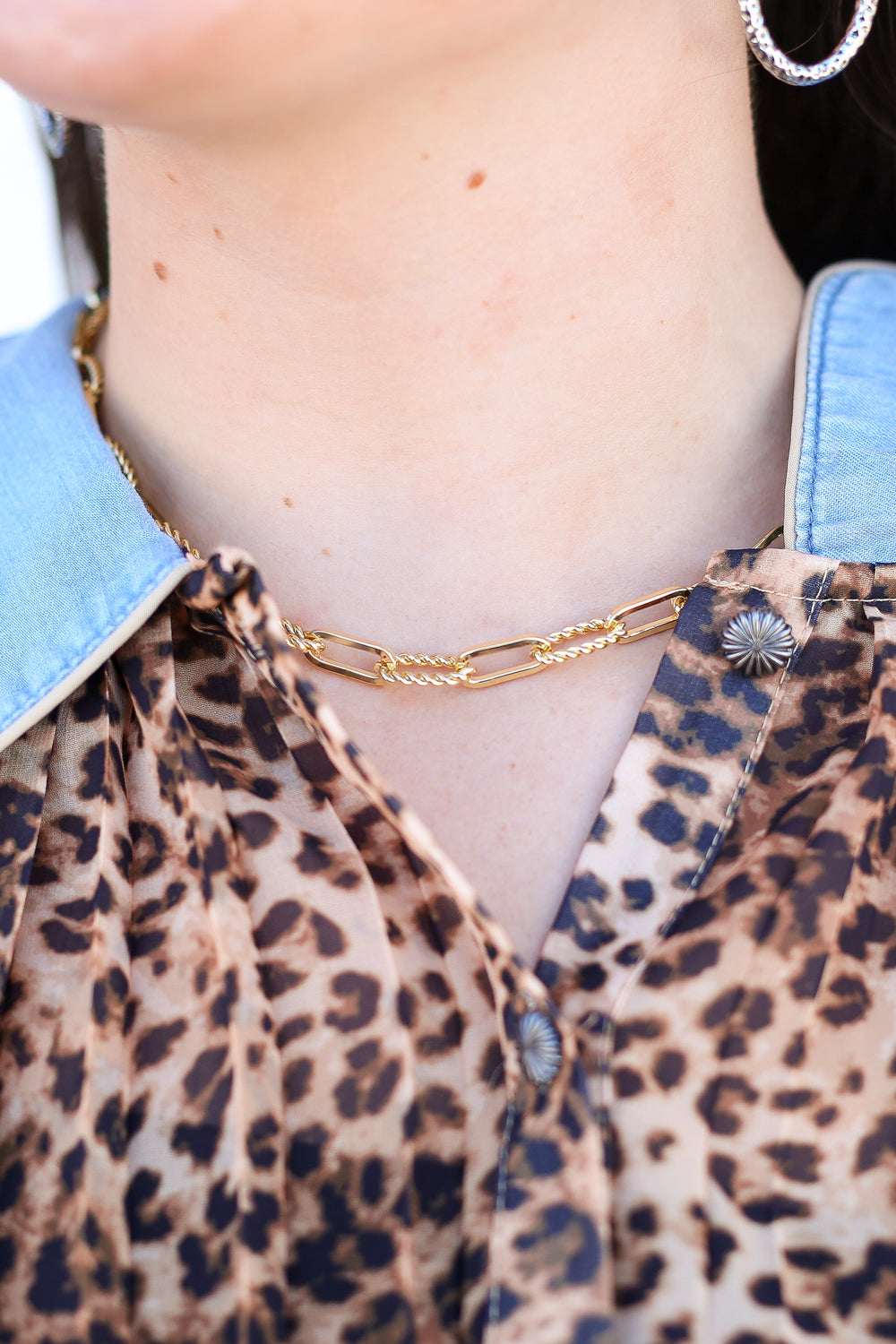 18K Gold Plated 18" Rope Link Chain