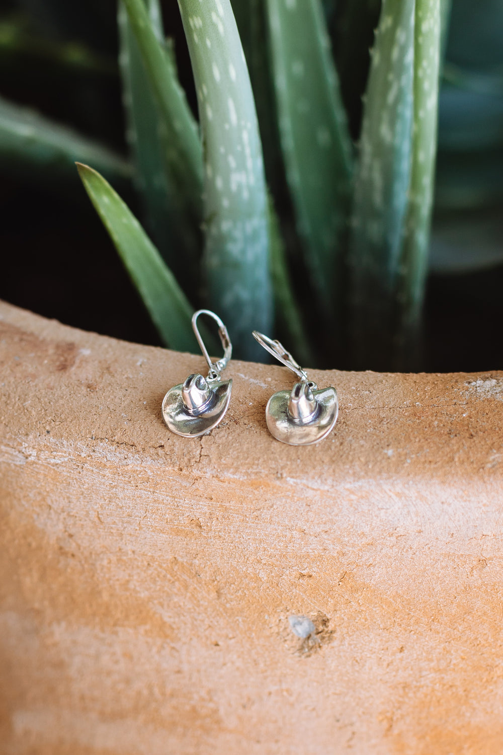 Dangle Cowboy Hat Earrings