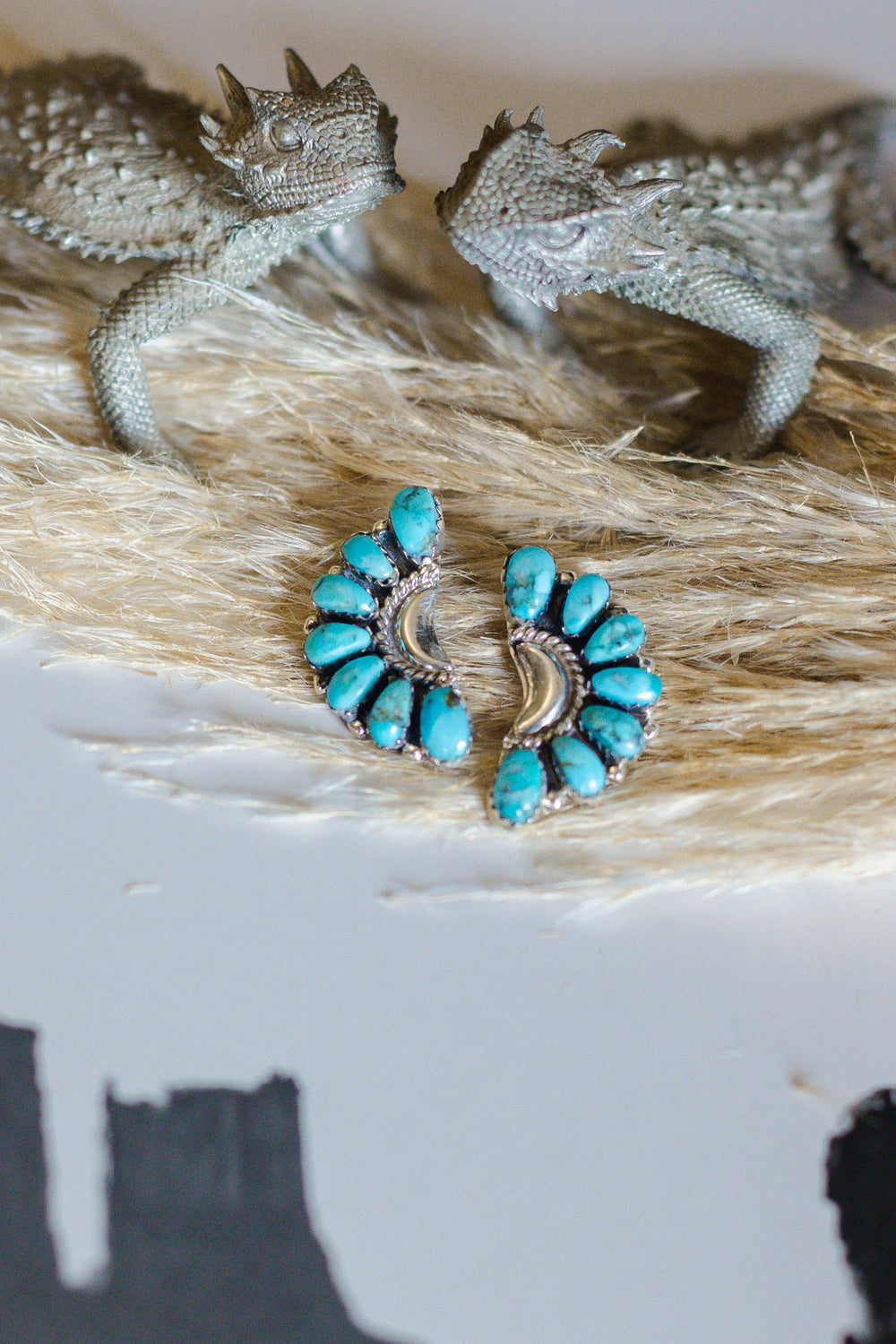 1 inch Turquoise Crescents