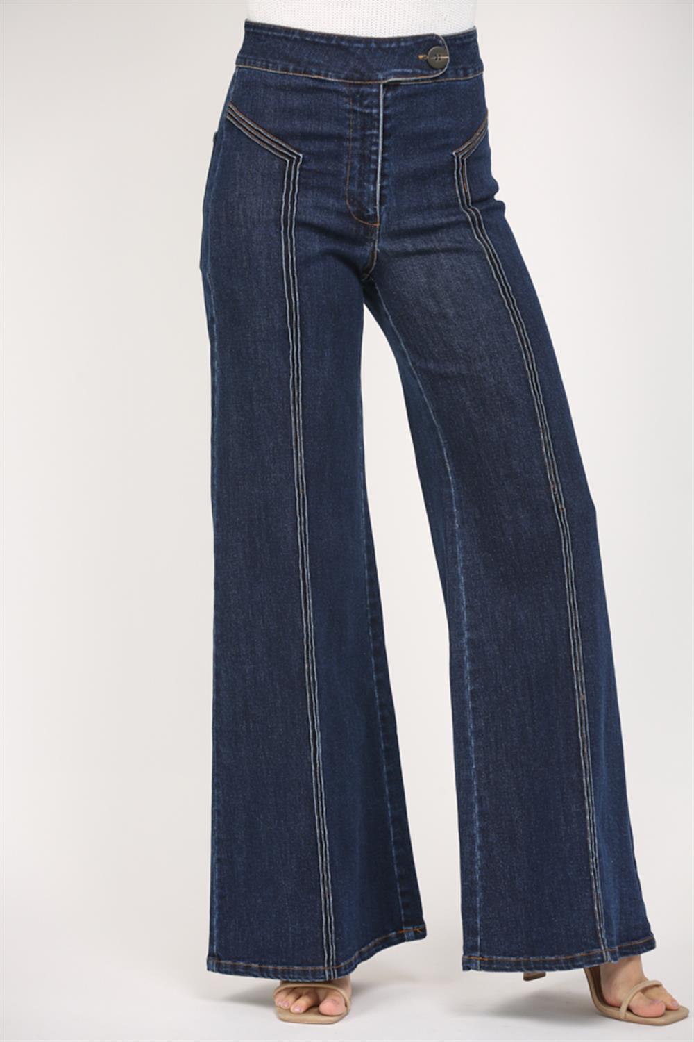 Dani Dark Denim Wide Leg Jeans
