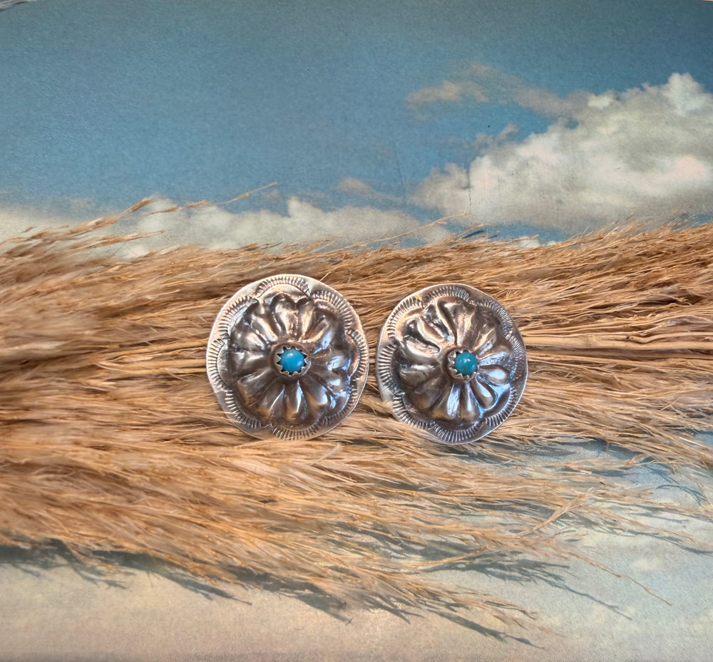 Everyday Turquoise Concho Studs