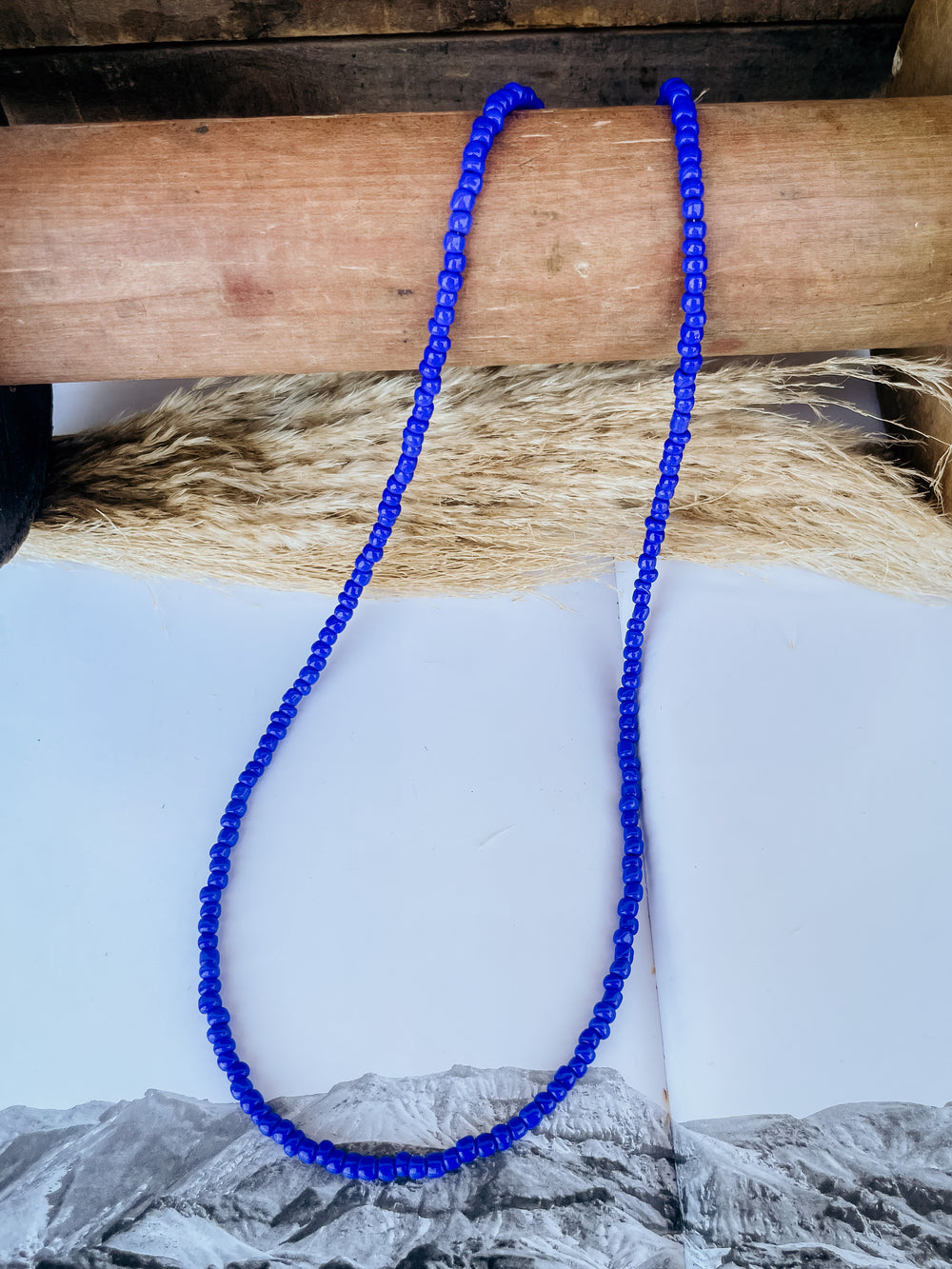 35 inch Blue Lapis Necklace