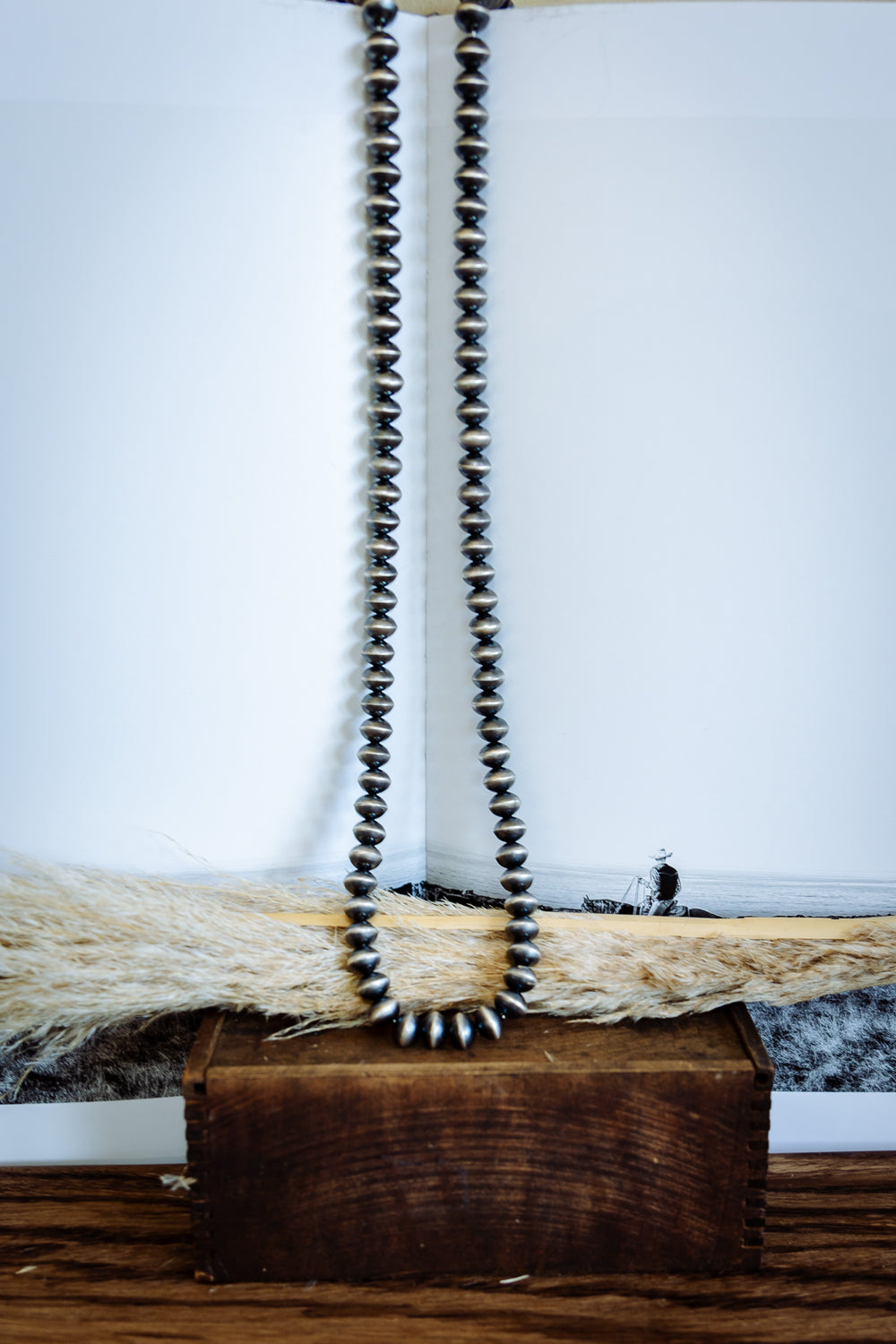 35 inch Bench Made Navajo Pearls