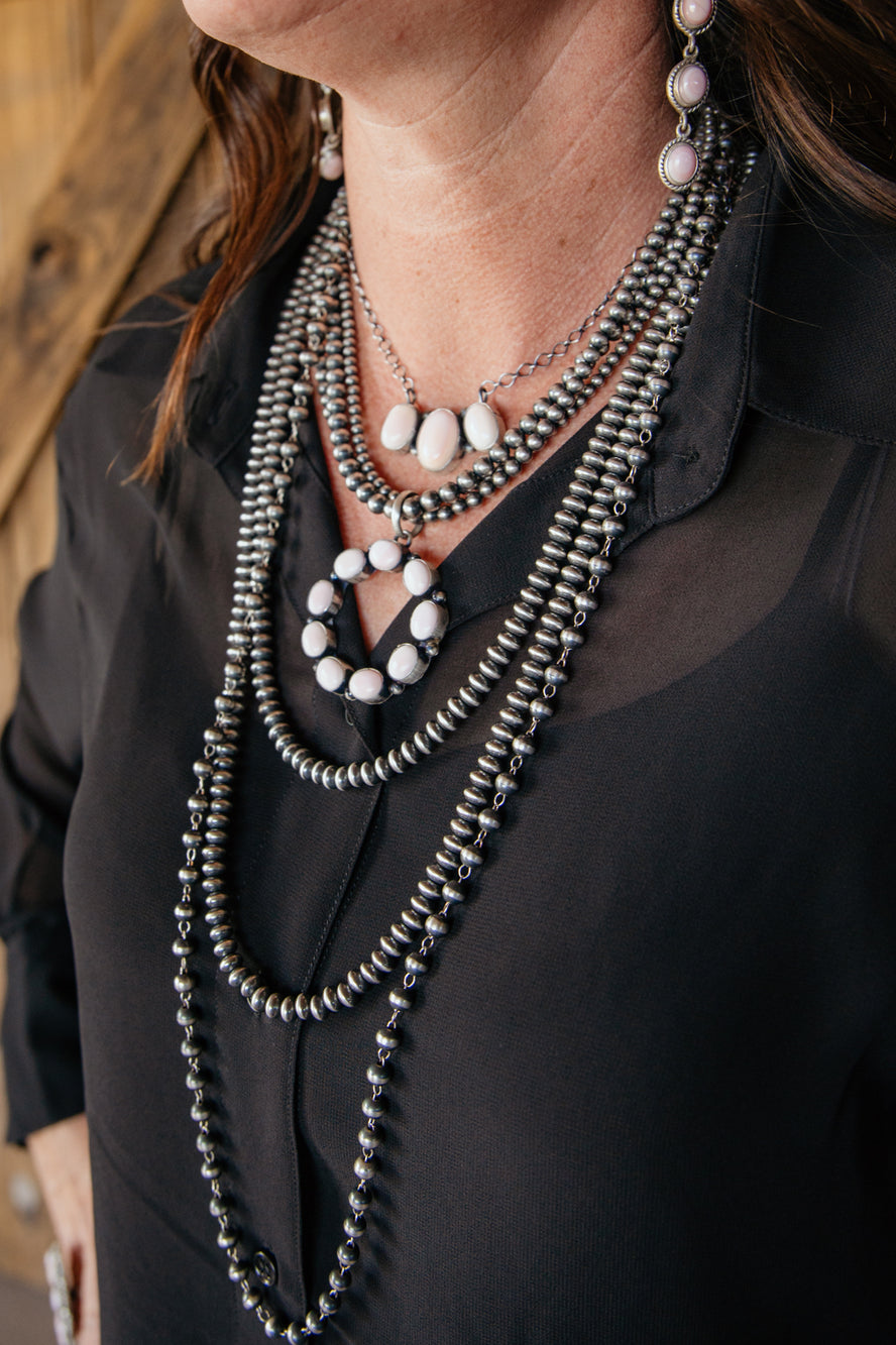 3 Strand Multi Size Navajo Pearl Necklace