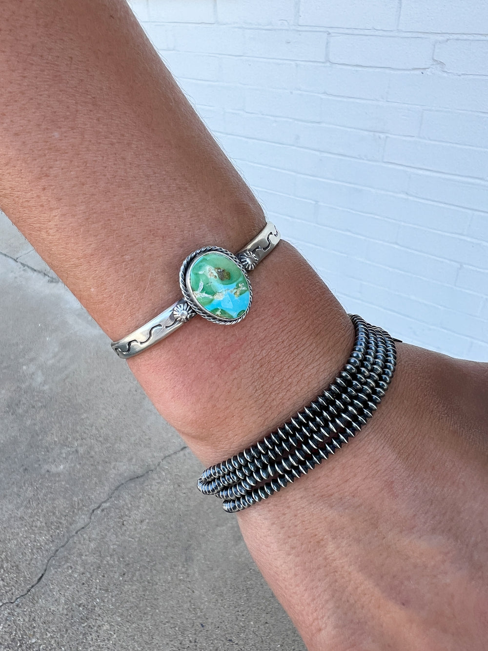 3mm Saucer Navajo Pearl Stretch Bracelets