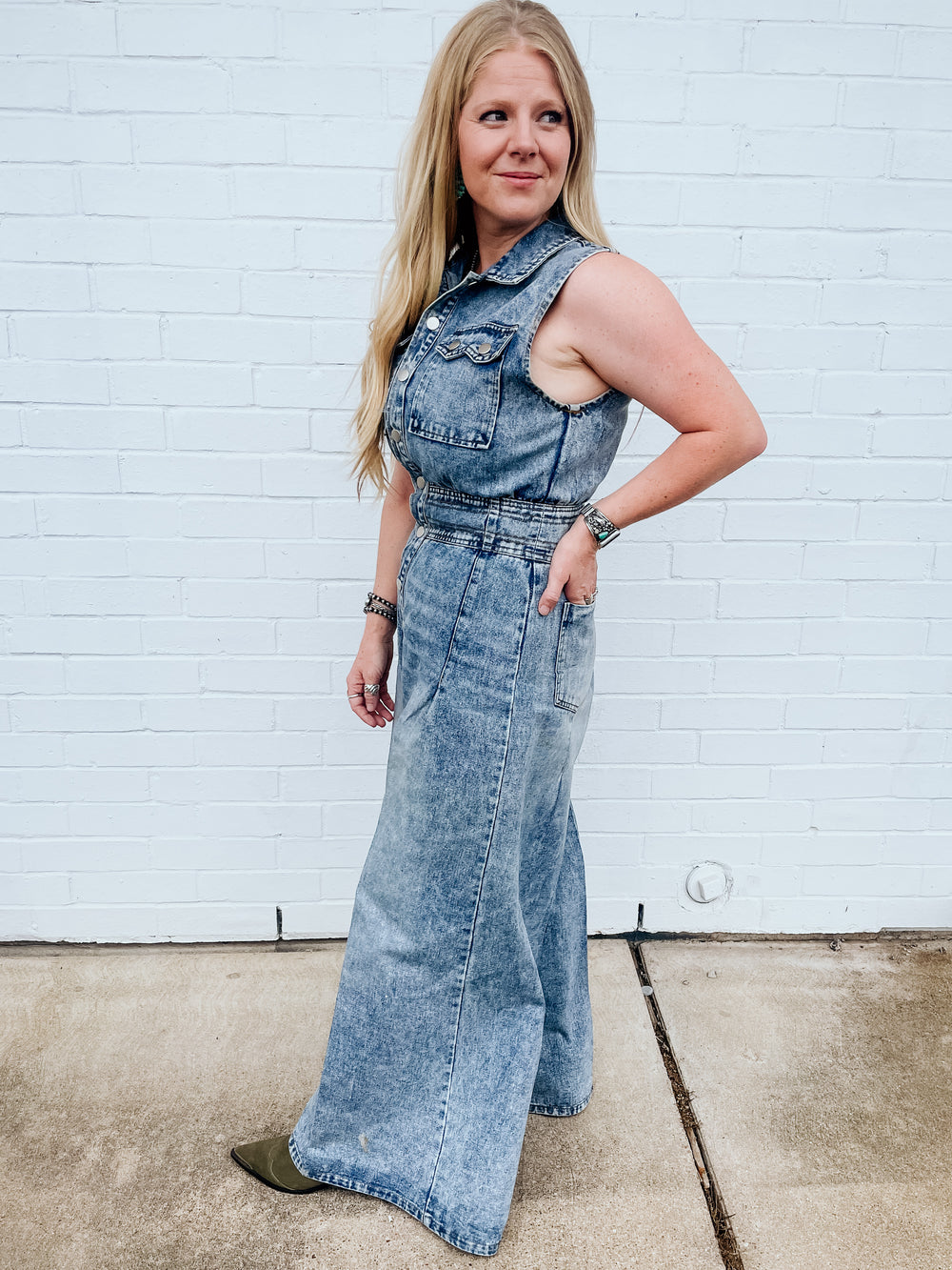 Riveter Wide Leg Jumpsuit