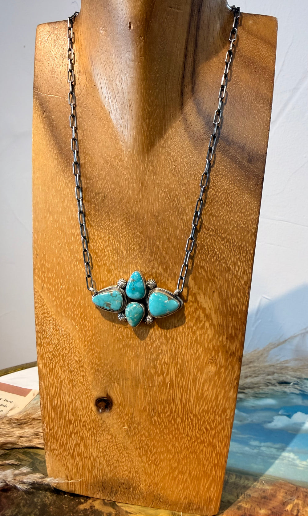 4 Stone Fox Turquoise Necklace 2.0