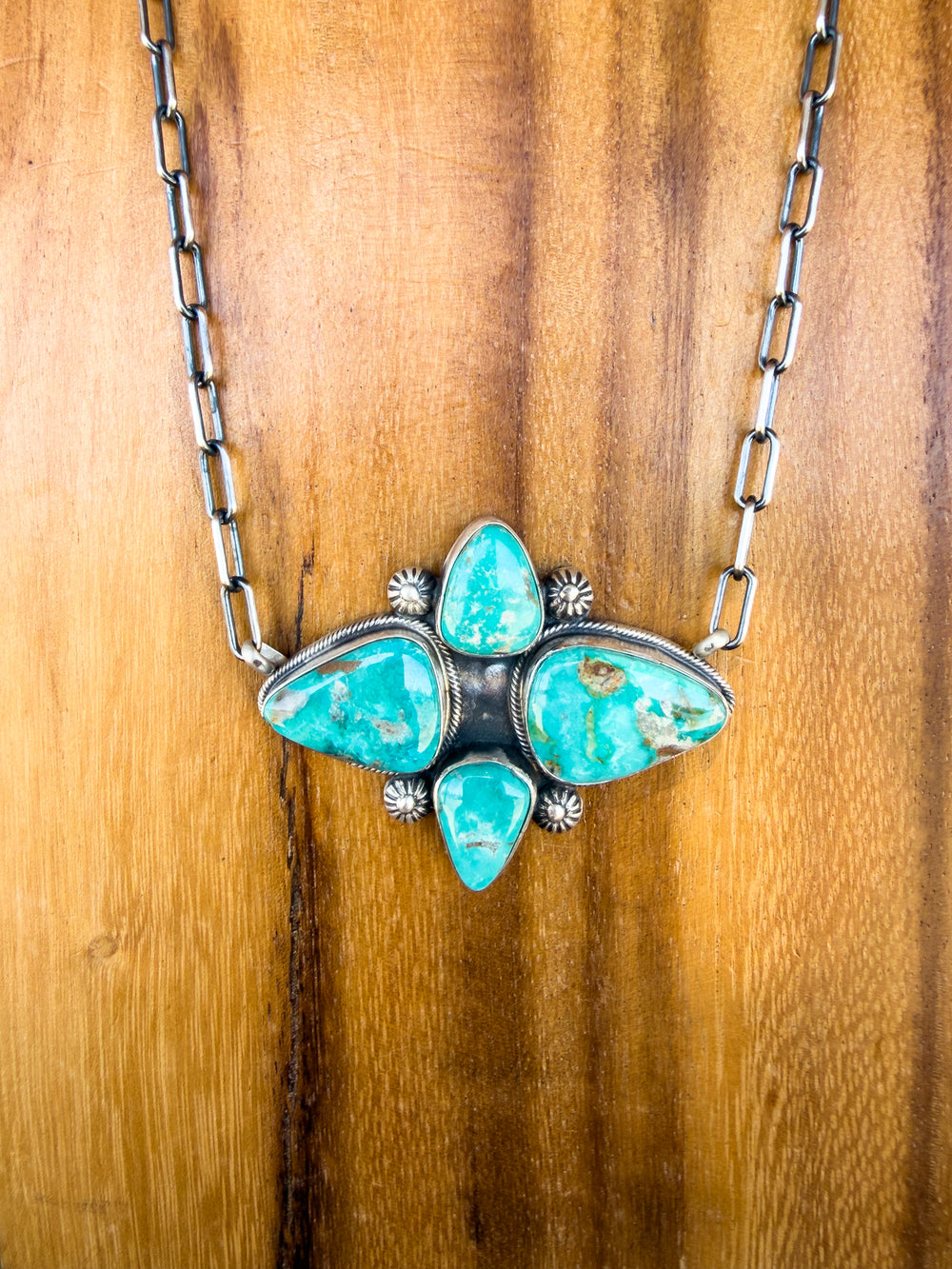 4 Stone Fox Turquoise Necklace 1.0