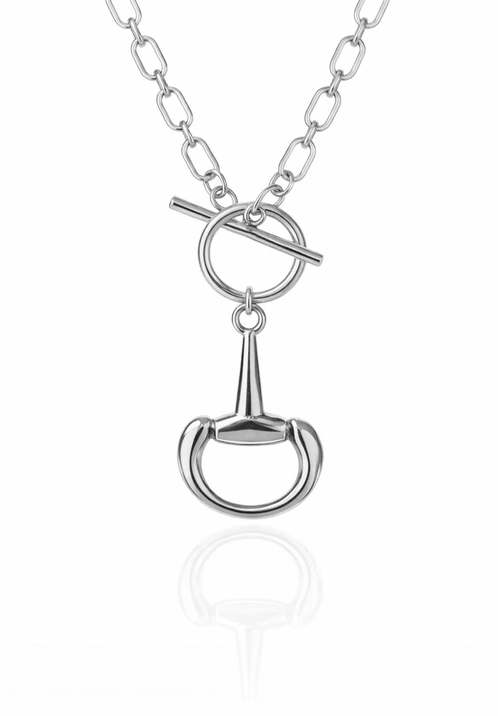Silver Champ Horsebit Necklace