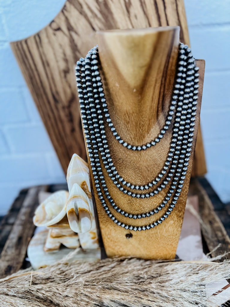 6 mm Desert Navajo Pearl Necklace — PUNCHY'S
