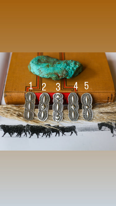 Adjustable Silver Trio Stamped Silver Ring