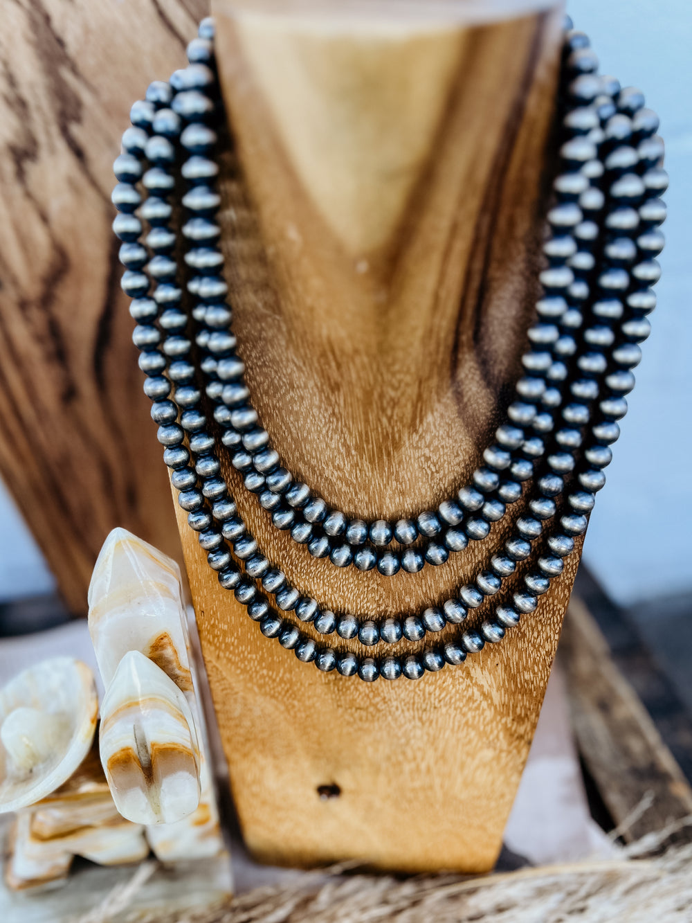 8 mm Desert Navajo Pearl Necklace