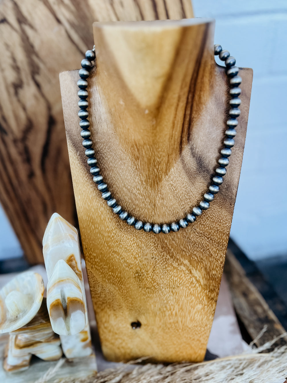 8 mm Desert Navajo Pearl Necklace