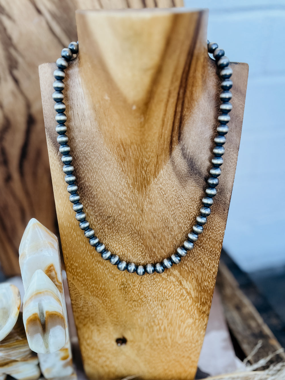 8 mm Desert Navajo Pearl Necklace