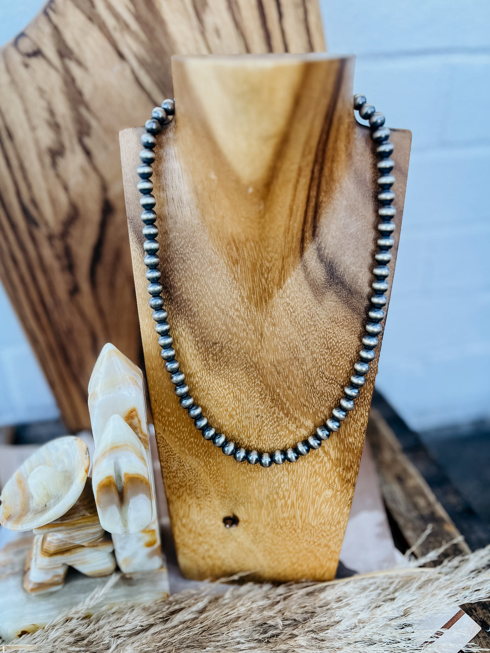 8 mm Desert Navajo Pearl Necklace