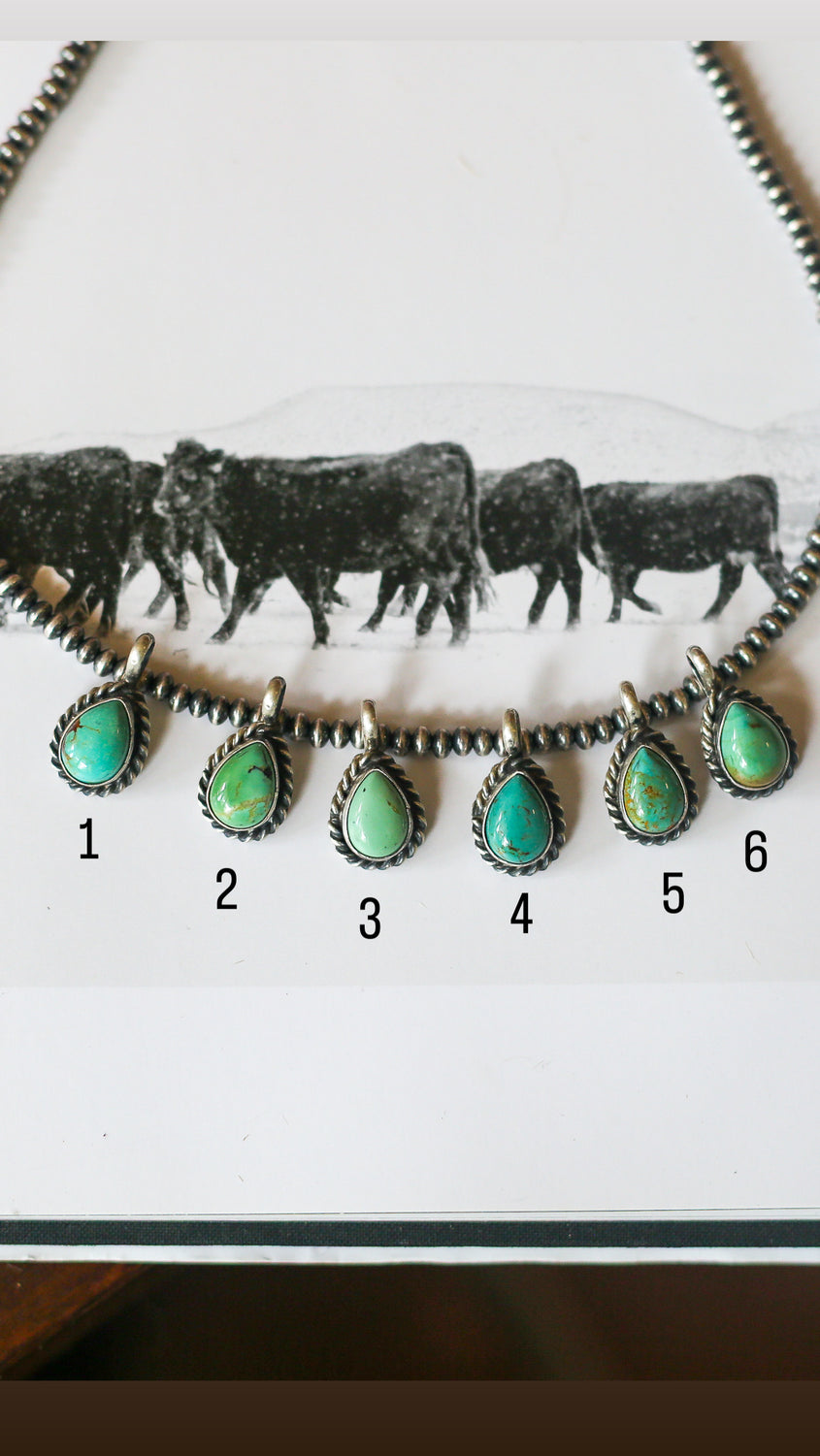 Carico Lake Teardrop Pendants