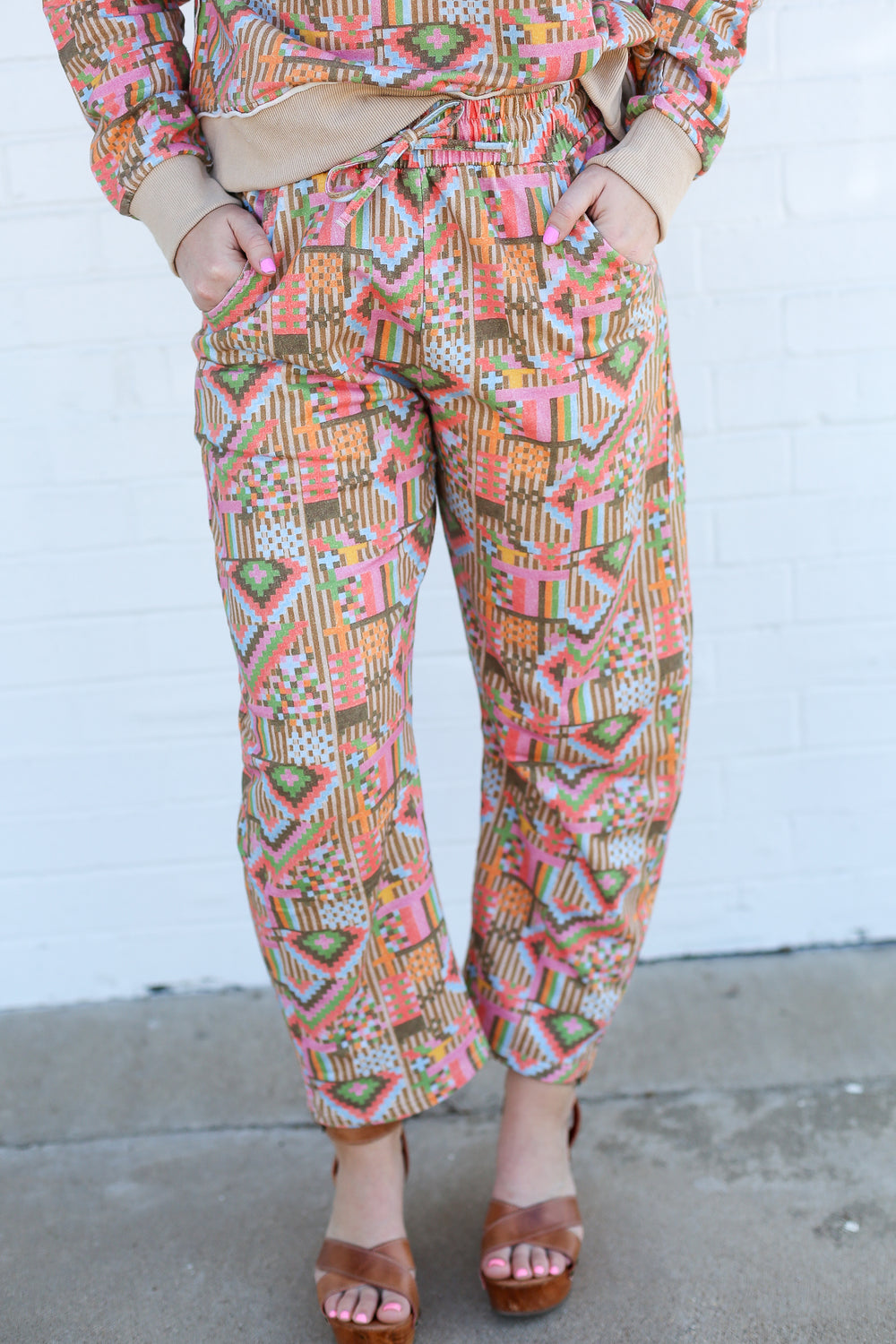 Ada Aztec Comfy Barrel Pant