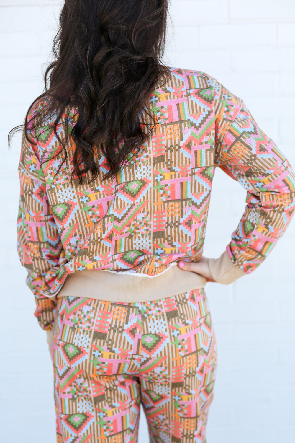 Ada Aztec Comfy Long Sleeve Pullover
