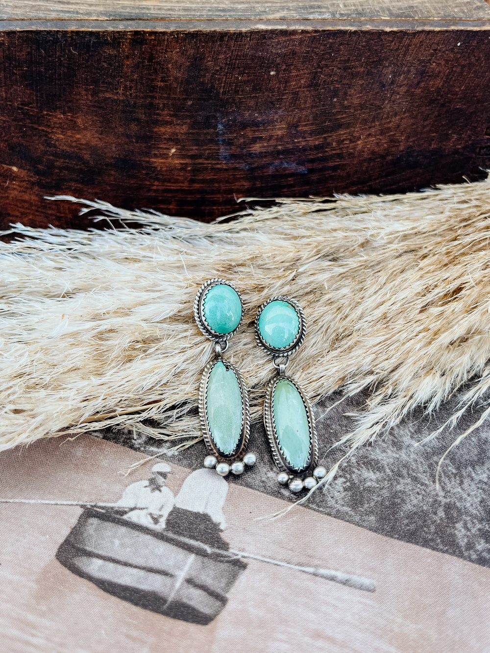 Alice Dangle Turquoise Earrings