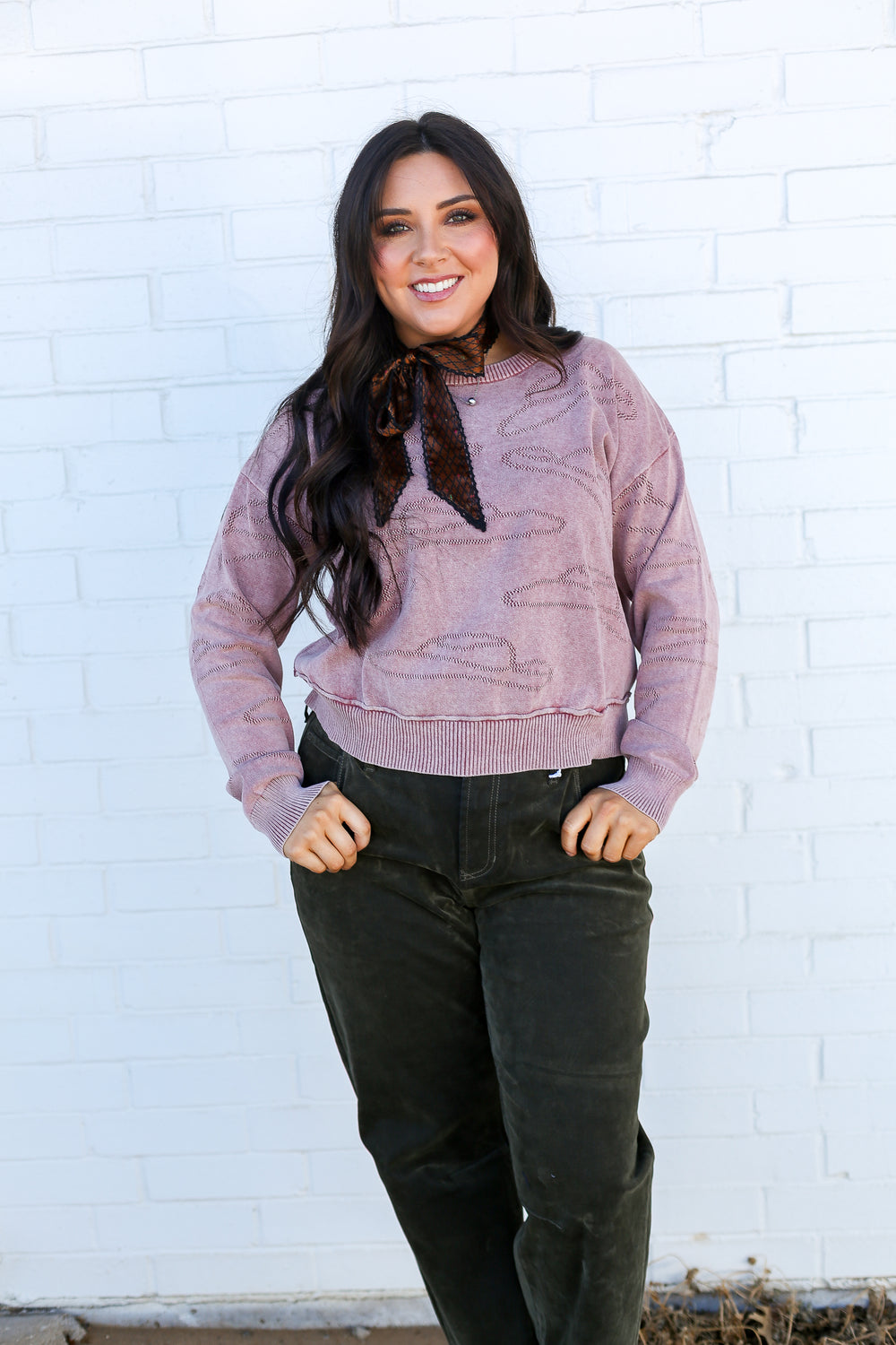 All Over Cowboy Hat Sweater