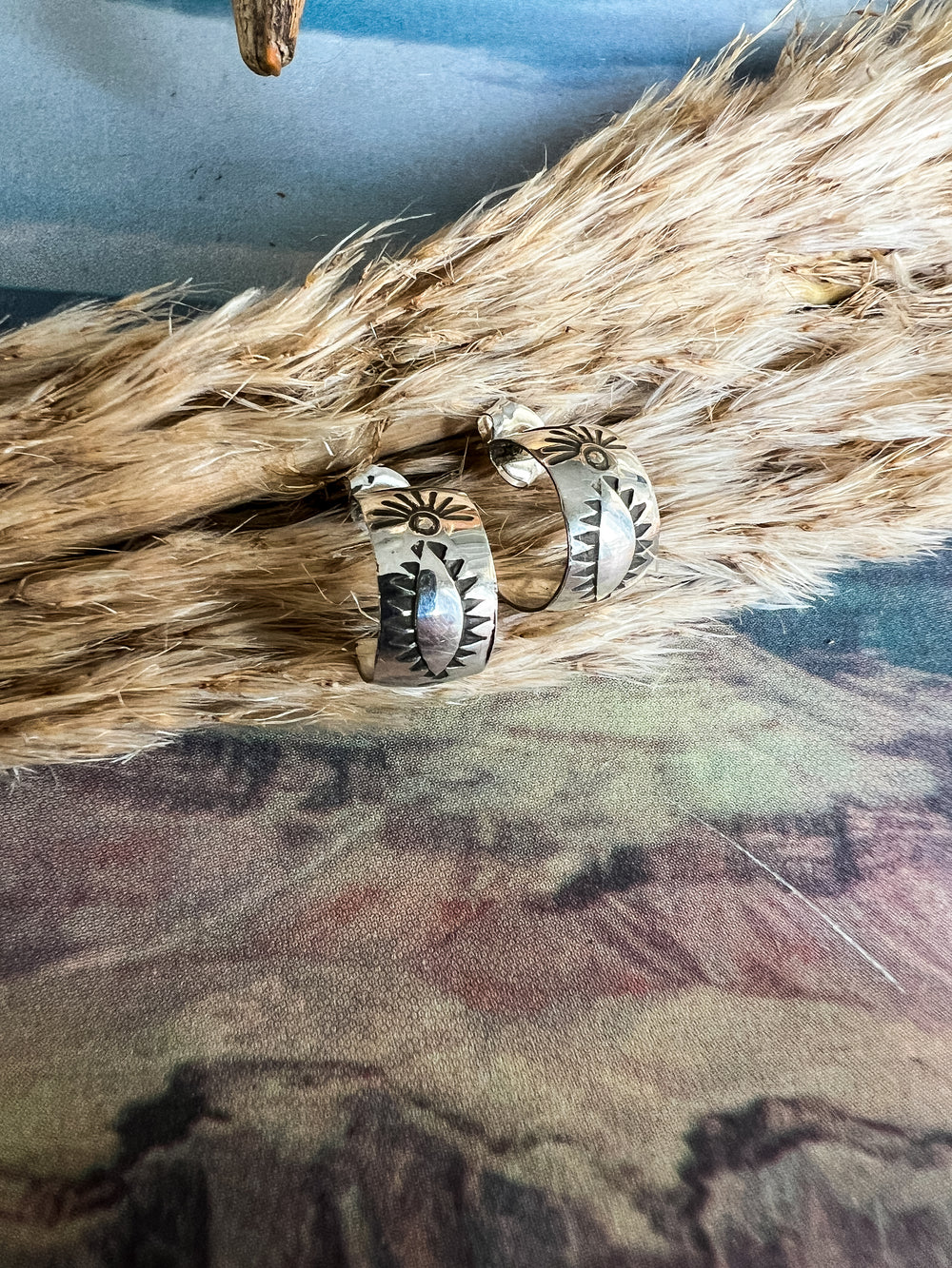 Petite Aztec Hoop (Variations Available)