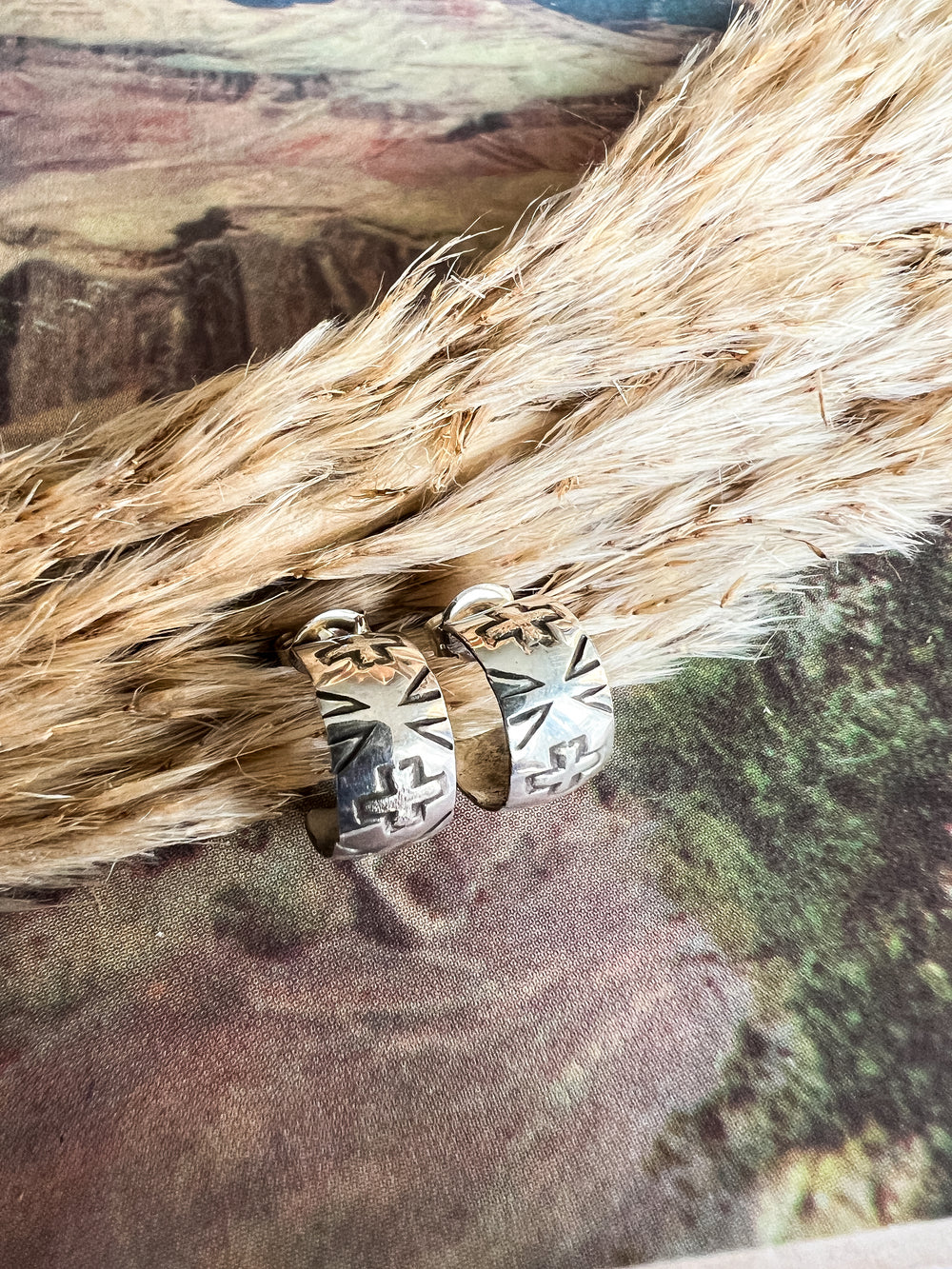 Petite Aztec Hoop (Variations Available)