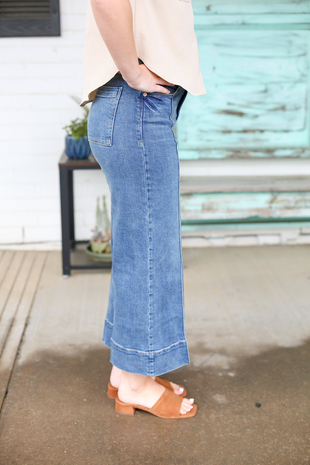 Audrey Front Seam Prenma Cropped Jeans