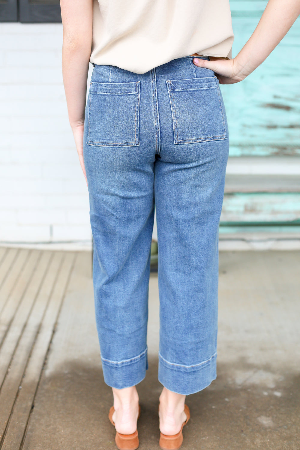 Audrey Front Seam Prenma Cropped Jeans