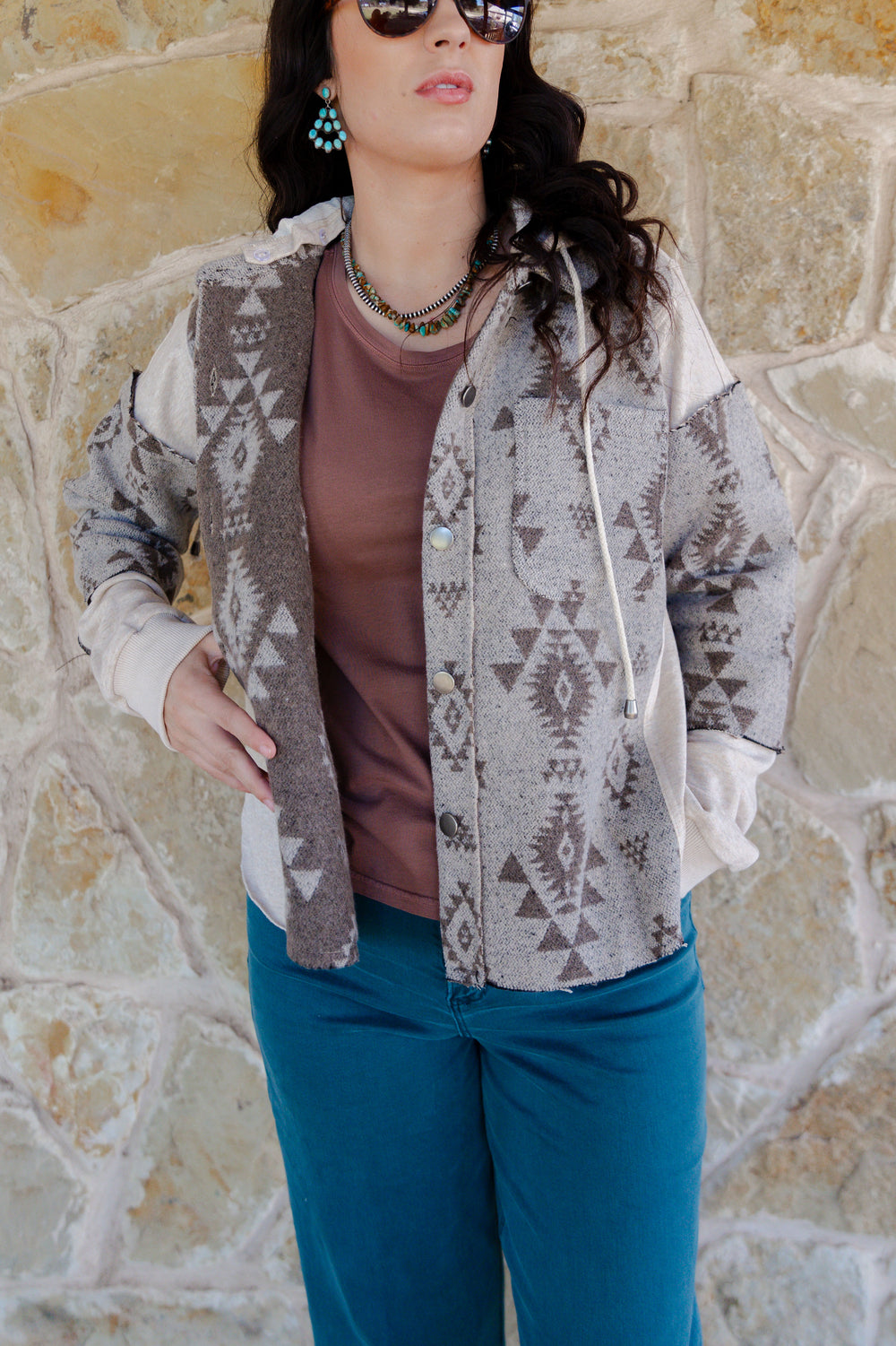 Aztec Hoodie Jacket