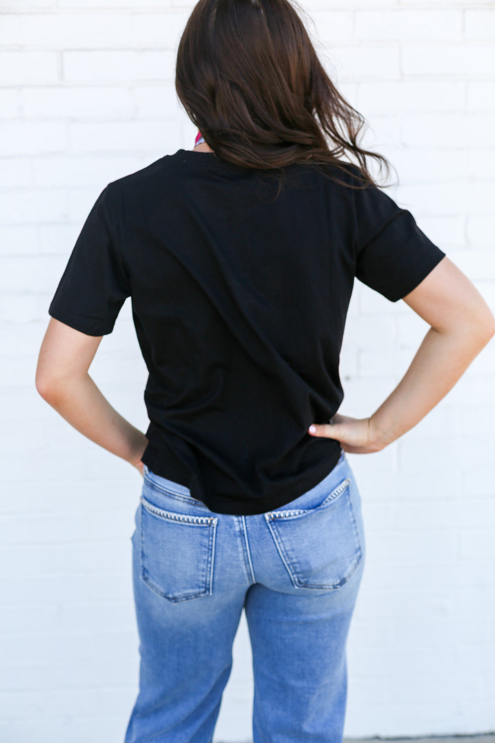 Black Howdy Hat Embroidery Shirt