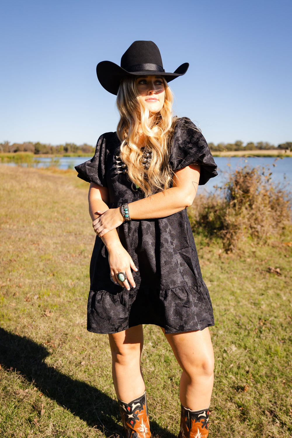 Black Floral Dress