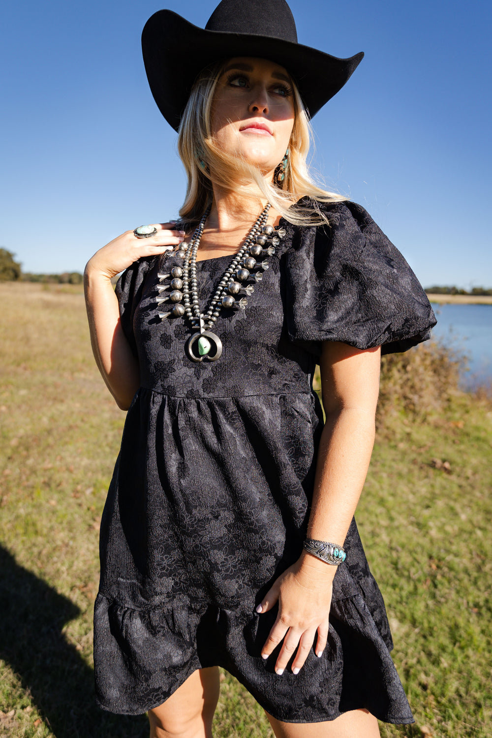 Black Floral Dress