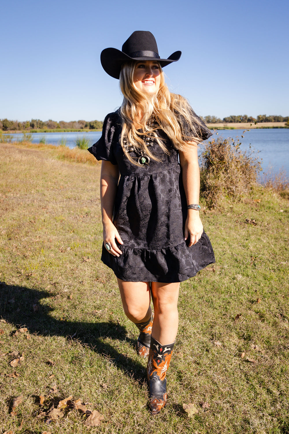 Black Floral Dress