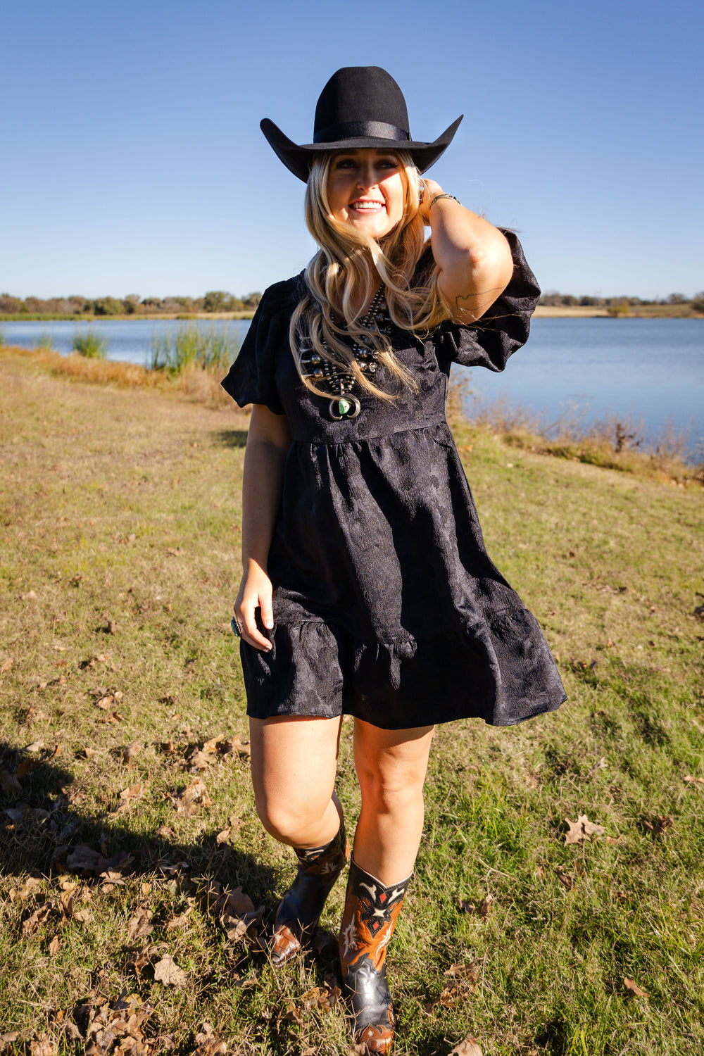 Black Floral Dress