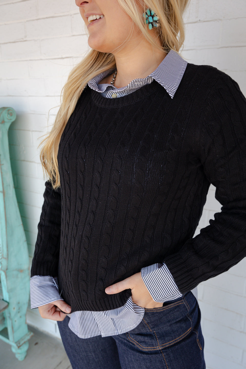 Black Lupe Sweater