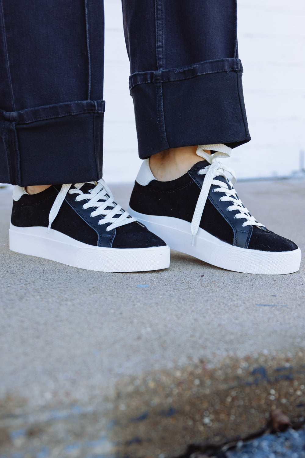 Black Platform Sneakers