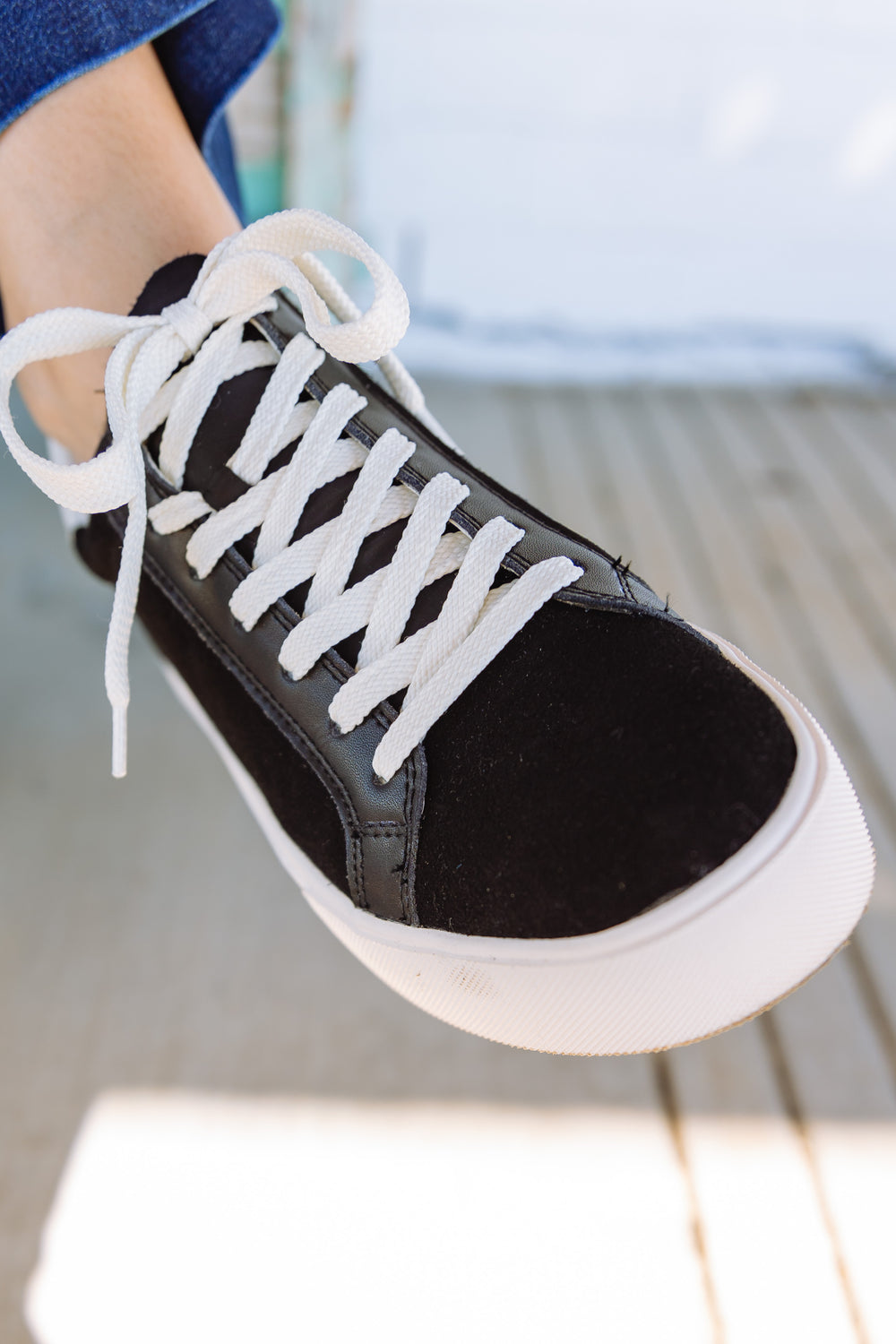 Black Platform Sneakers