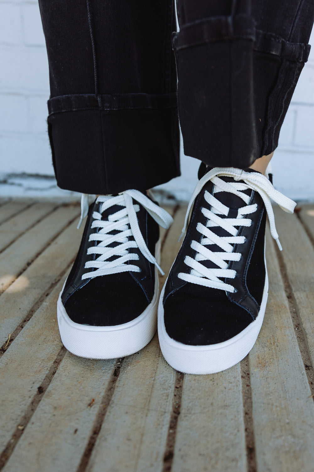 Black Platform Sneakers