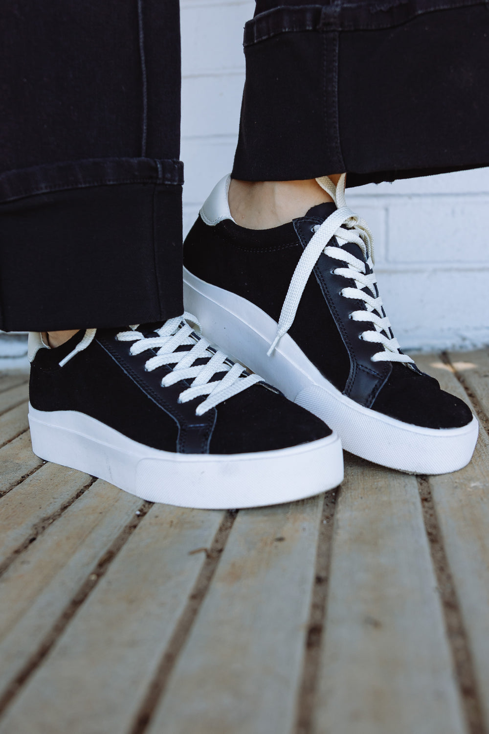 Black Platform Sneakers