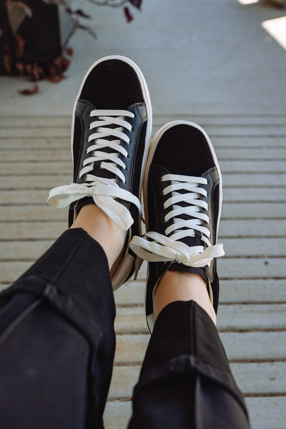 Black Platform Sneakers