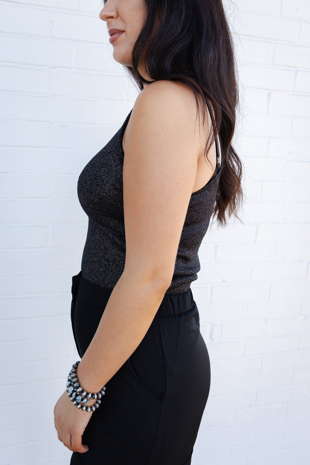 Black Shimmer Tank