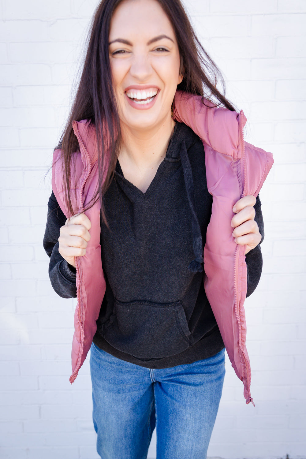 Mauve Hills Puffer Vest