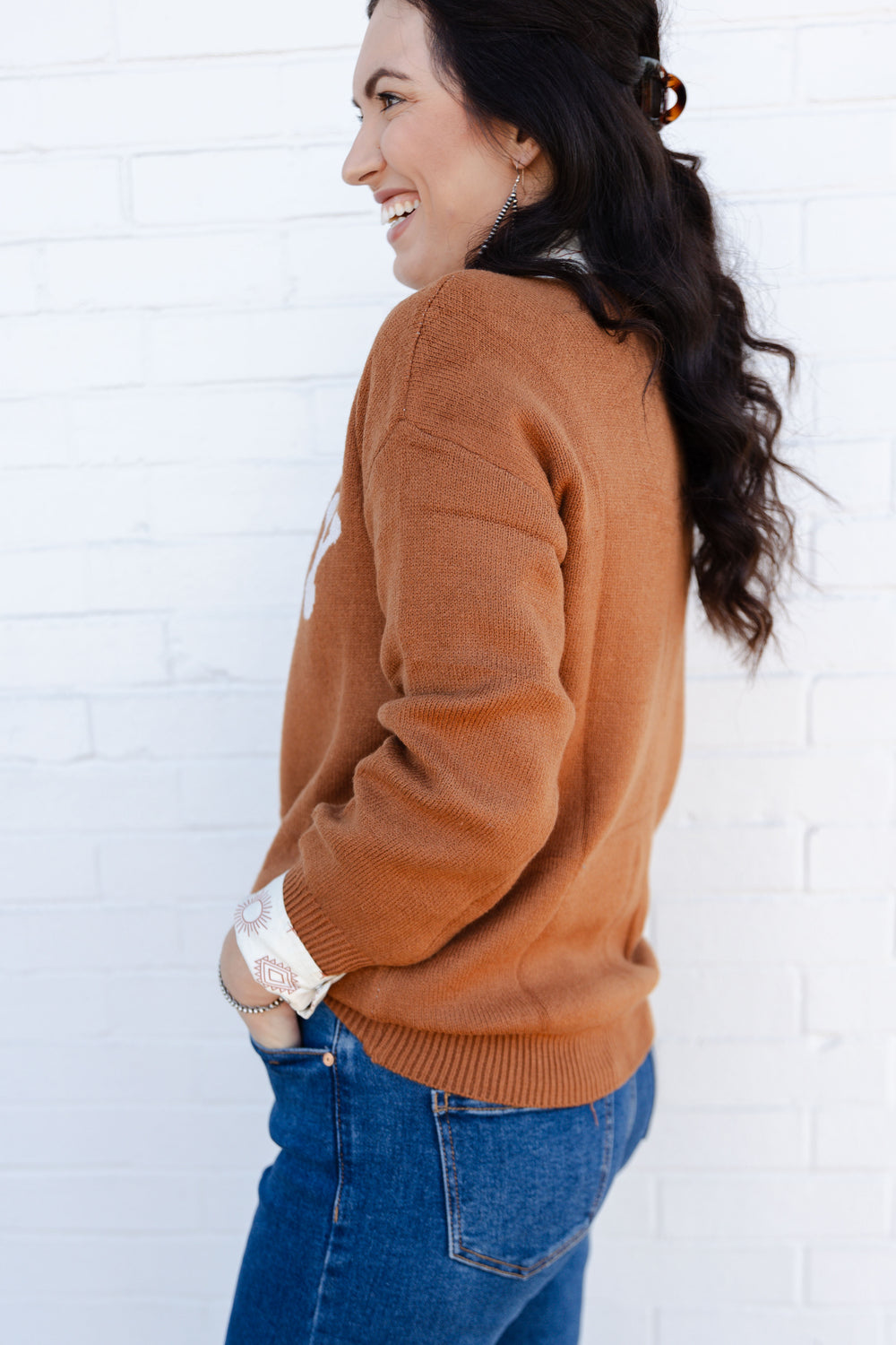 Brown Howdy Sweater