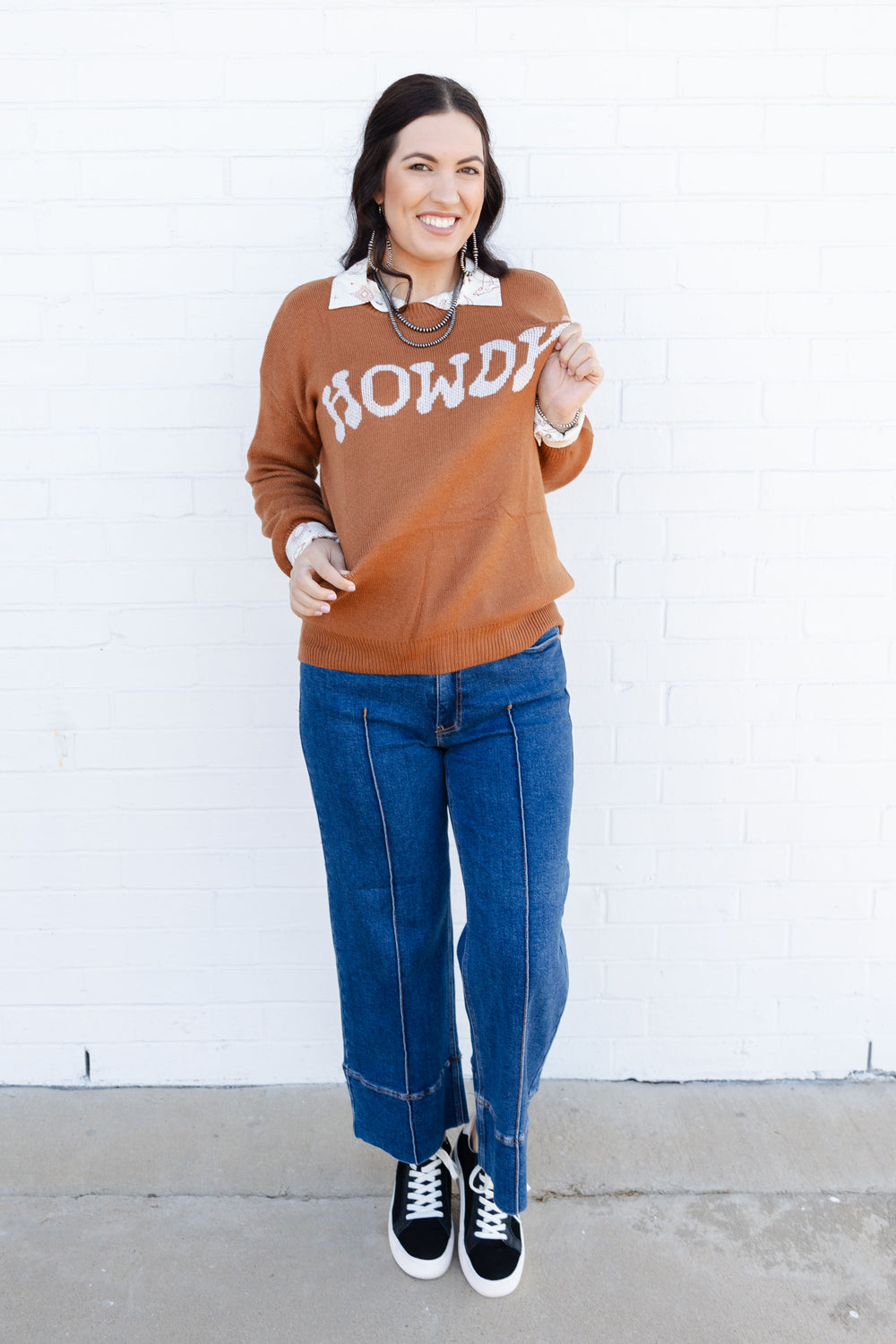 Brown Howdy Sweater