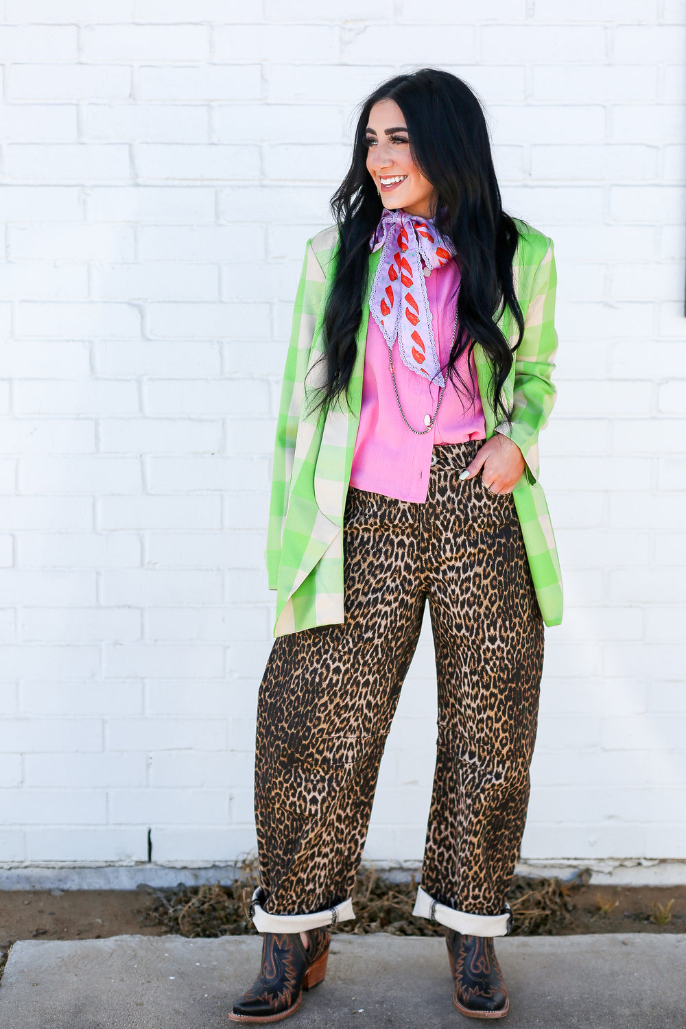 Barbie Pink Downtown Linen Blouse